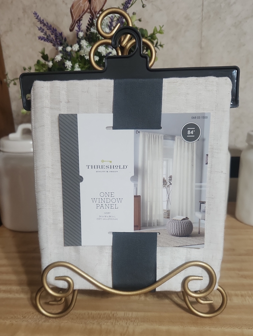 Threshold ONE PANEL ivory Curtain